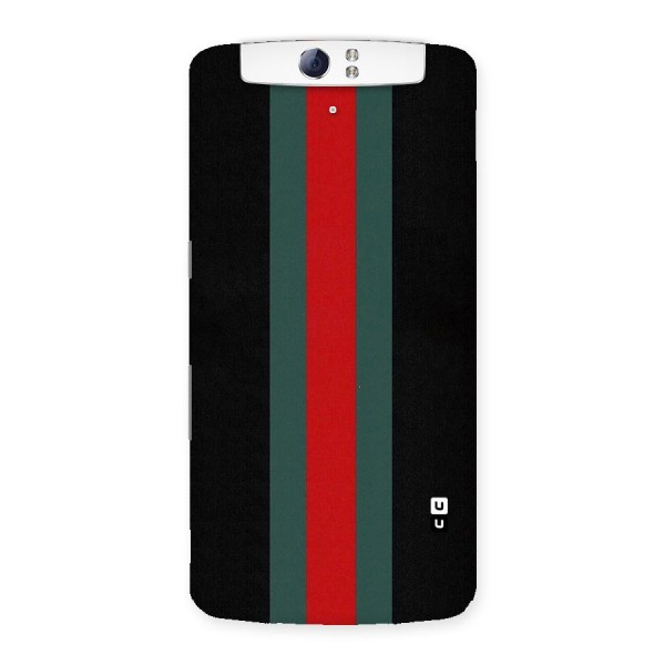 Basic Colored Stripes Back Case for Oppo N1