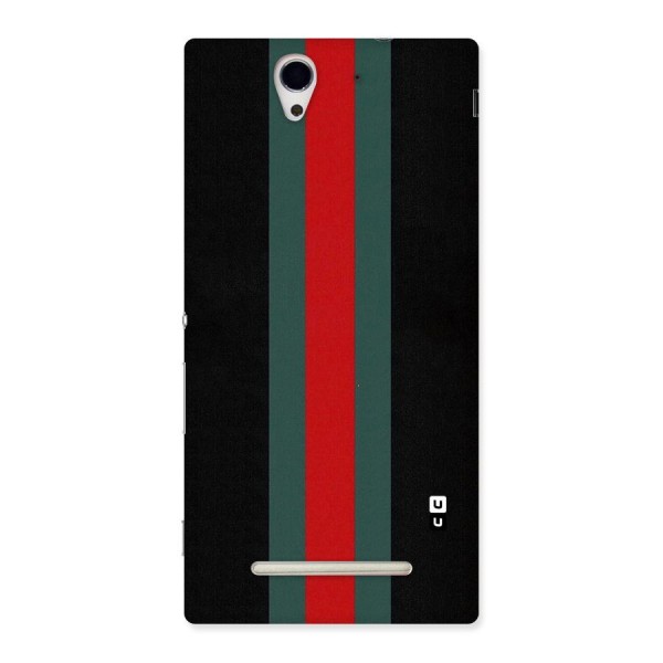 Basic Colored Stripes Back Case for Sony Xperia C3