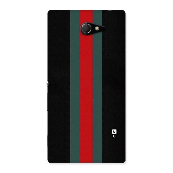 Basic Colored Stripes Back Case for Sony Xperia M2