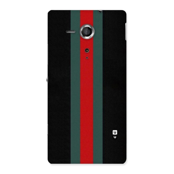 Basic Colored Stripes Back Case for Sony Xperia SP