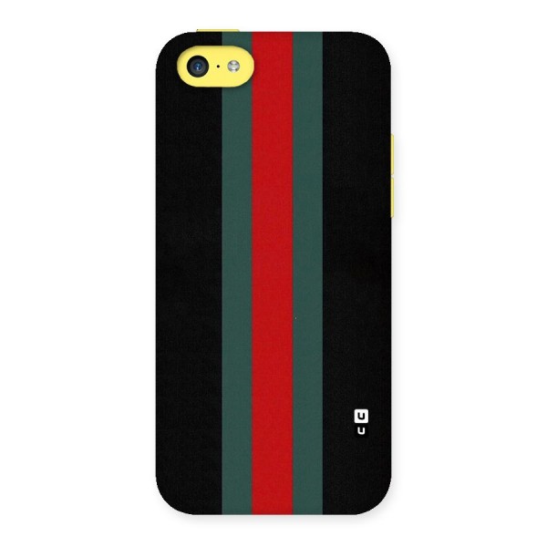 Basic Colored Stripes Back Case for iPhone 5C