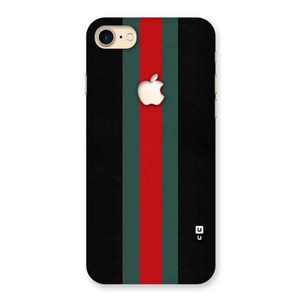 Basic Colored Stripes Back Case for iPhone 7 Apple Cut