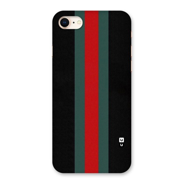 Basic Colored Stripes Back Case for iPhone 8
