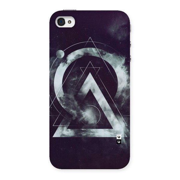 Basic Galaxy Shape Back Case for iPhone 4 4s