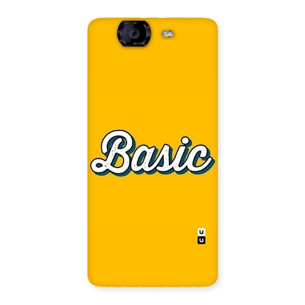 Basic Yellow Back Case for Canvas Knight A350