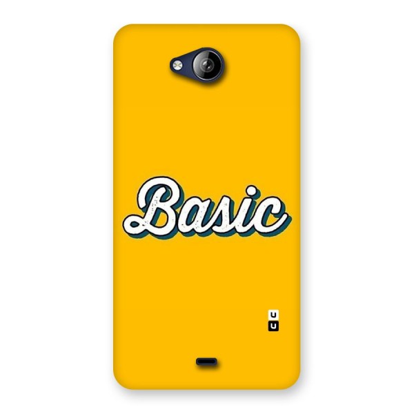 Basic Yellow Back Case for Canvas Play Q355