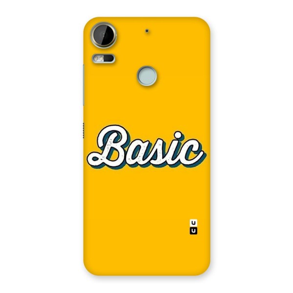 Basic Yellow Back Case for Desire 10 Pro