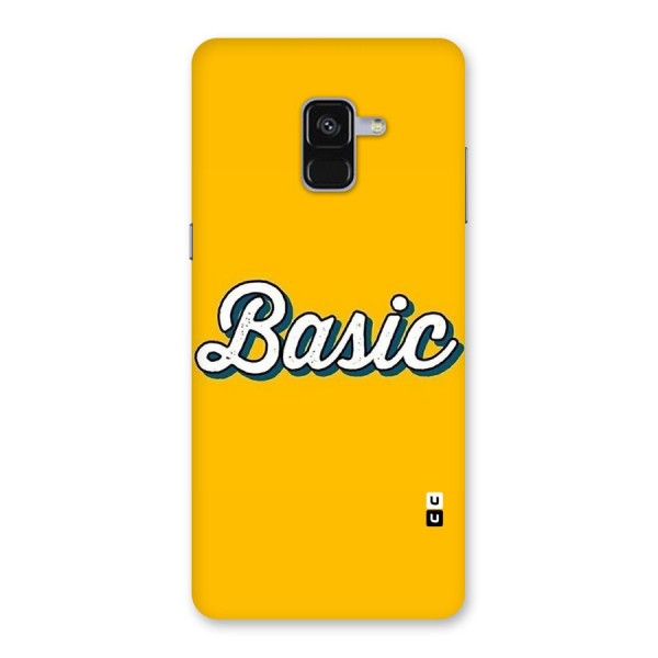 Basic Yellow Back Case for Galaxy A8 Plus
