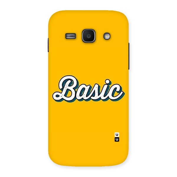 Basic Yellow Back Case for Galaxy Ace 3