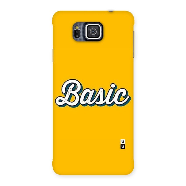 Basic Yellow Back Case for Galaxy Alpha