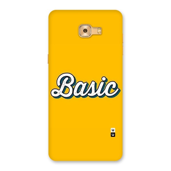 Basic Yellow Back Case for Galaxy C9 Pro