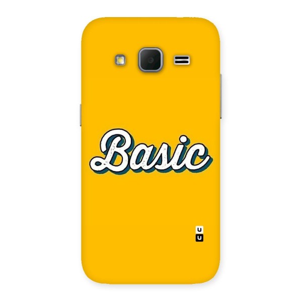 Basic Yellow Back Case for Galaxy Core Prime