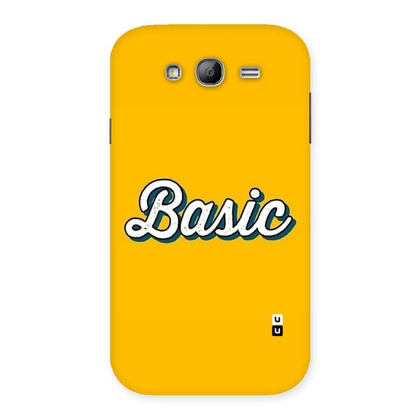 Basic Yellow Back Case for Galaxy Grand Neo Plus