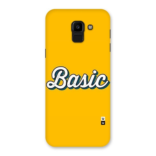 Basic Yellow Back Case for Galaxy J6