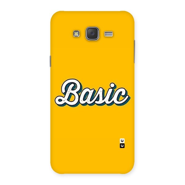 Basic Yellow Back Case for Galaxy J7