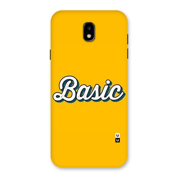 Basic Yellow Back Case for Galaxy J7 Pro