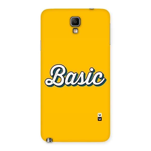 Basic Yellow Back Case for Galaxy Note 3 Neo