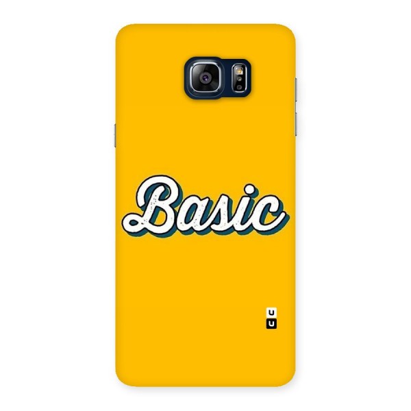 Basic Yellow Back Case for Galaxy Note 5