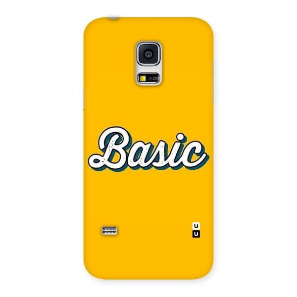 Basic Yellow Back Case for Galaxy S5 Mini