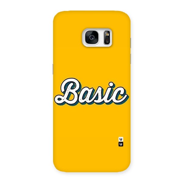 Basic Yellow Back Case for Galaxy S7 Edge