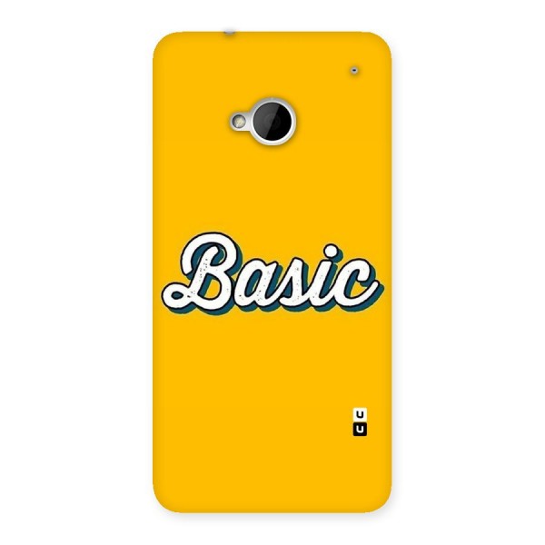 Basic Yellow Back Case for HTC One M7