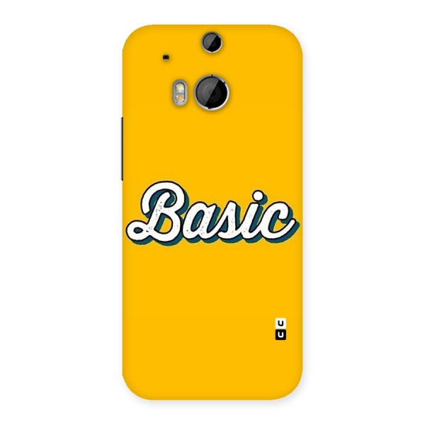 Basic Yellow Back Case for HTC One M8