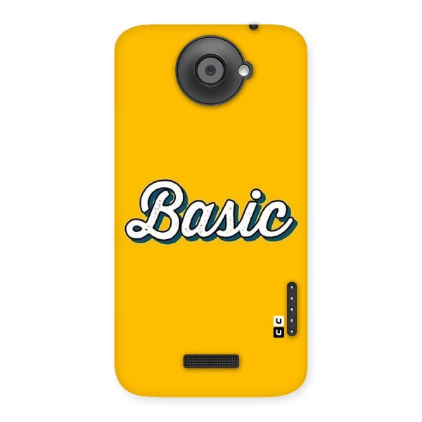 Basic Yellow Back Case for HTC One X