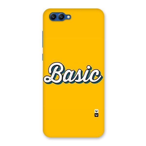Basic Yellow Back Case for Honor View 10
