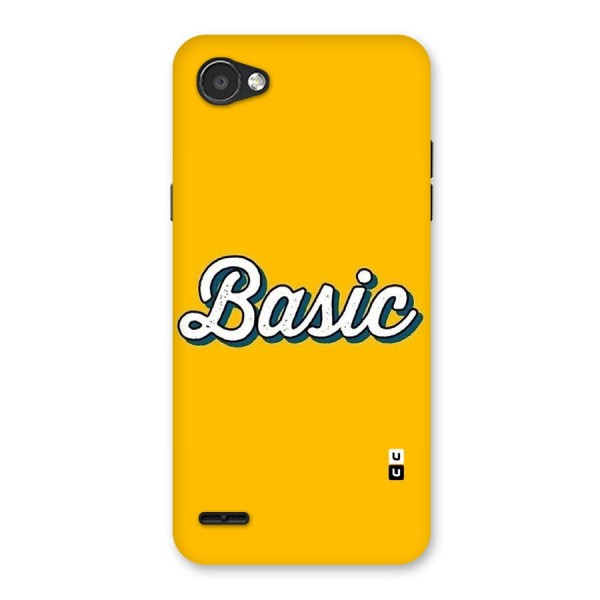 Basic Yellow Back Case for LG Q6