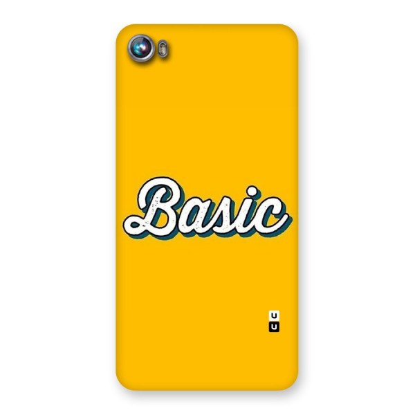 Basic Yellow Back Case for Micromax Canvas Fire 4 A107