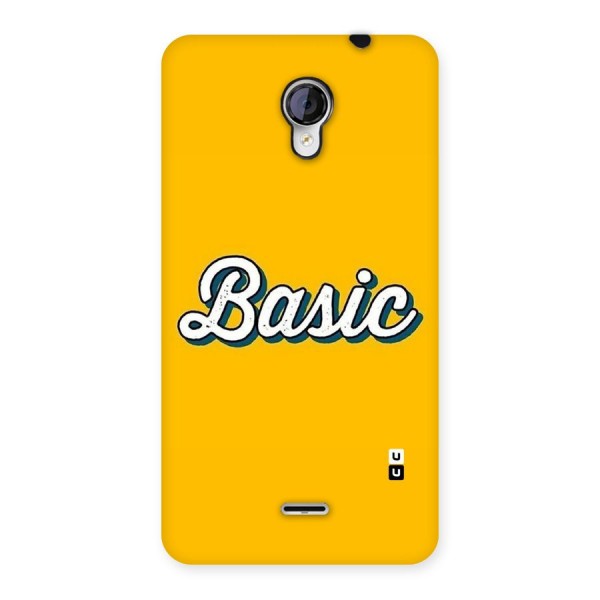 Basic Yellow Back Case for Micromax Unite 2 A106