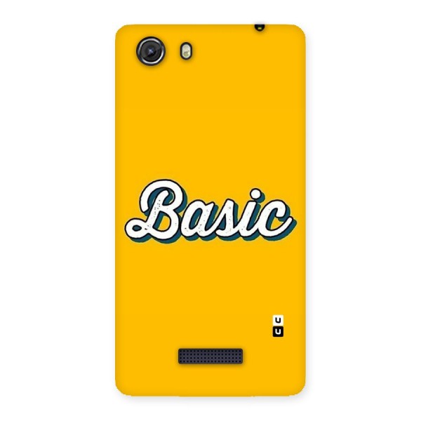 Basic Yellow Back Case for Micromax Unite 3