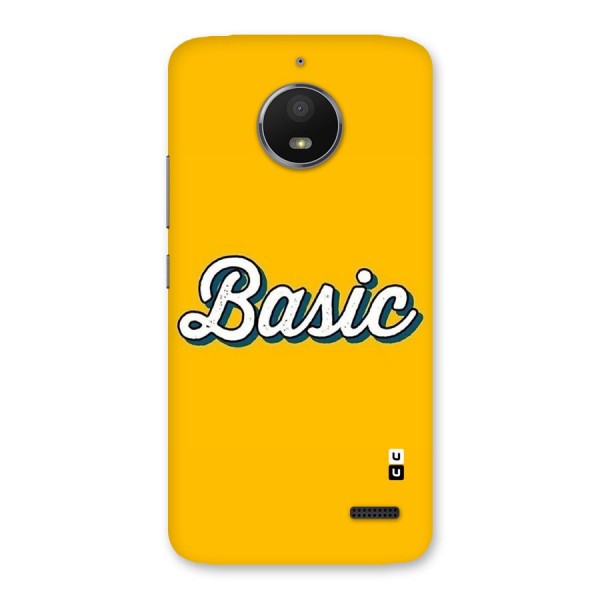 Basic Yellow Back Case for Moto E4
