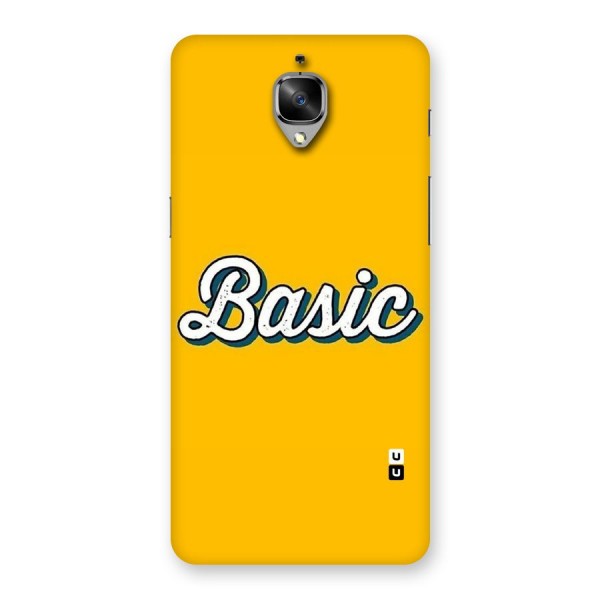 Basic Yellow Back Case for OnePlus 3
