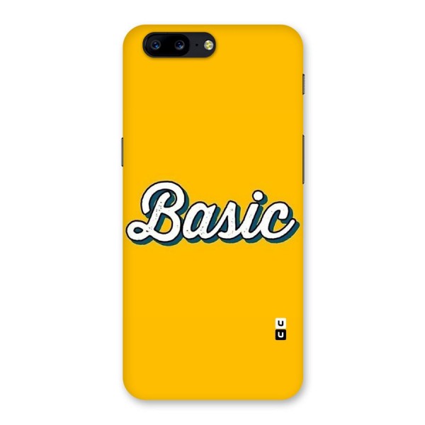 Basic Yellow Back Case for OnePlus 5