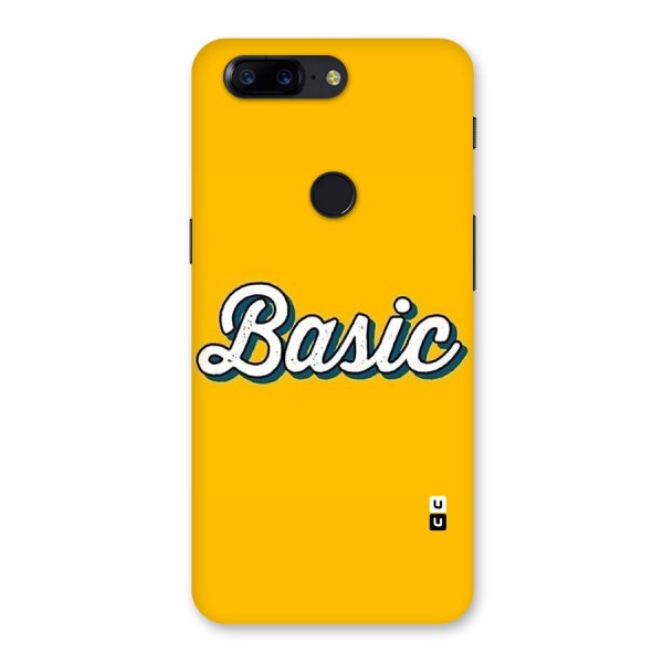Basic Yellow Back Case for OnePlus 5T