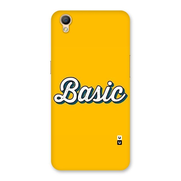 Basic Yellow Back Case for Oppo A37
