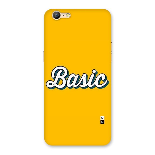 Basic Yellow Back Case for Oppo A39