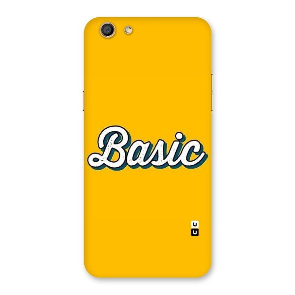 Basic Yellow Back Case for Oppo F3