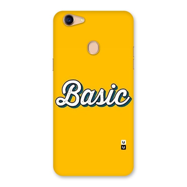 Basic Yellow Back Case for Oppo F5