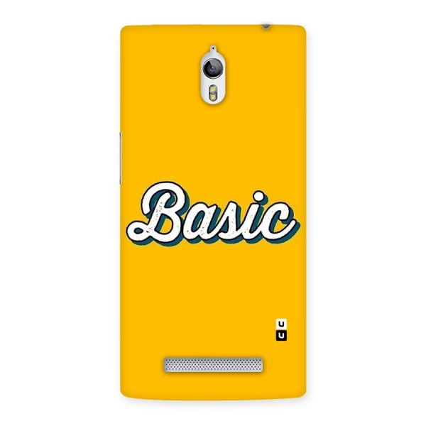 Basic Yellow Back Case for Oppo Find 7