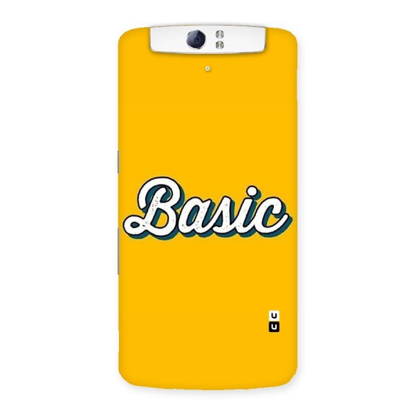 Basic Yellow Back Case for Oppo N1