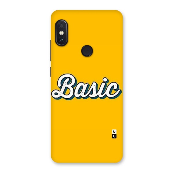 Basic Yellow Back Case for Redmi Note 5 Pro