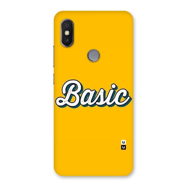 Basic Yellow Back Case for Redmi Y2