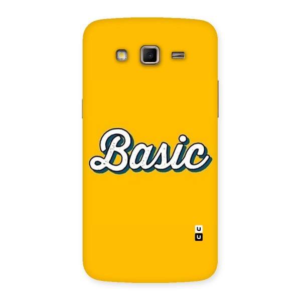 Basic Yellow Back Case for Samsung Galaxy Grand 2