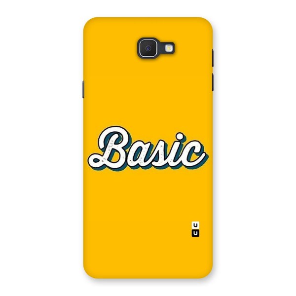 Basic Yellow Back Case for Samsung Galaxy J7 Prime