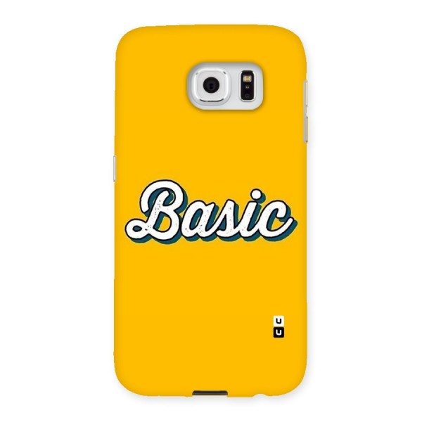 Basic Yellow Back Case for Samsung Galaxy S6