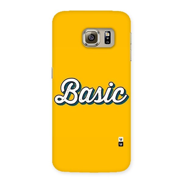 Basic Yellow Back Case for Samsung Galaxy S6 Edge