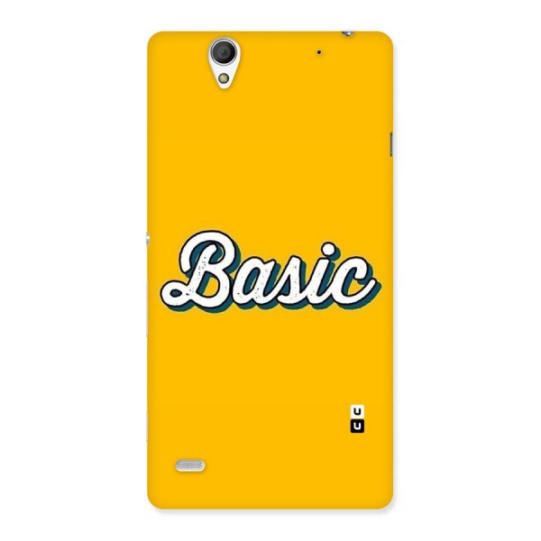 Basic Yellow Back Case for Sony Xperia C4