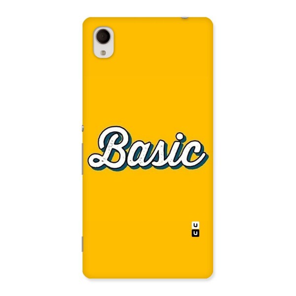 Basic Yellow Back Case for Sony Xperia M4